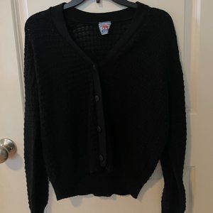 black Vintage button up cardigan